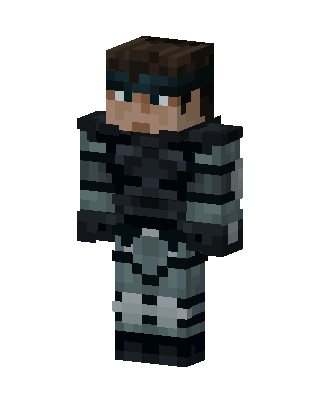 Solid Snake skin, 3D preview