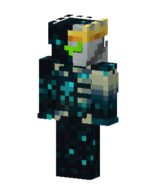 Black Masked Gamer Boy skin, 3D preview