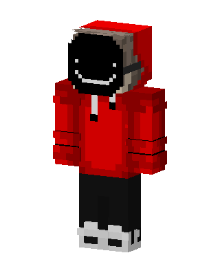 Red Masked Hoodie Boy Minecraft skin