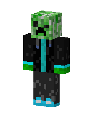 Black Mob Boy skin, 3D preview