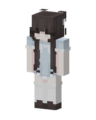 White Player Girl Minecraft skin