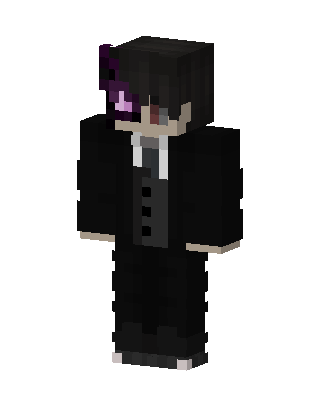 Black Villain Boy skin, 3D preview