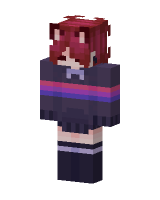 Bi Pride Catgirl Minecraft skin