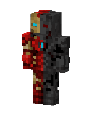 Battle Damaged Iron skin, 3D preview