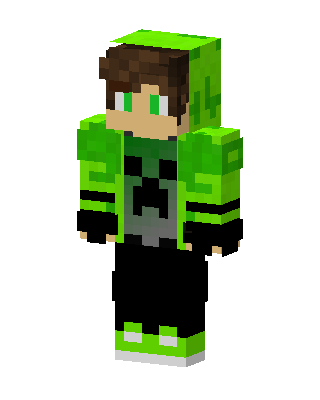 Creeper Hoodie Boy Minecraft skin