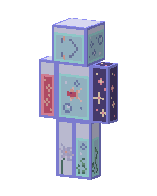 Blue Cutie Minecraft blue skin