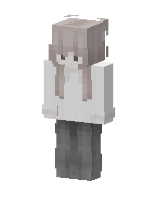 White Player Girl skin, 3D preview