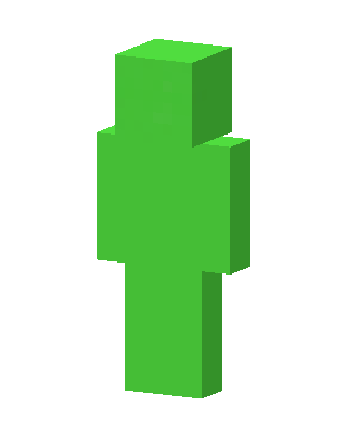 Plain Green skin, 3D preview