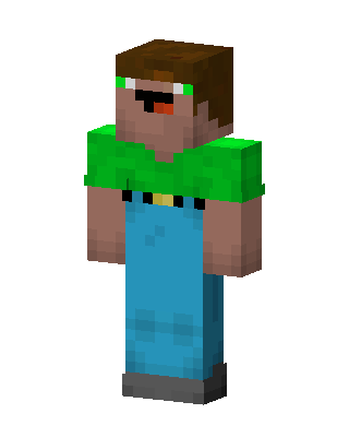 Overalls Goofball skin, 3D preview