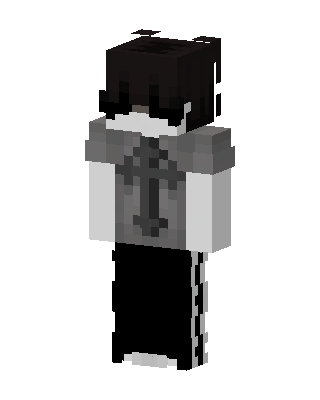 Gothic Cross Hoodie skin, 3D preview