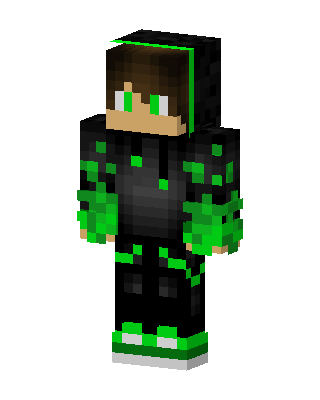 Black Creeper Boy Minecraft skin
