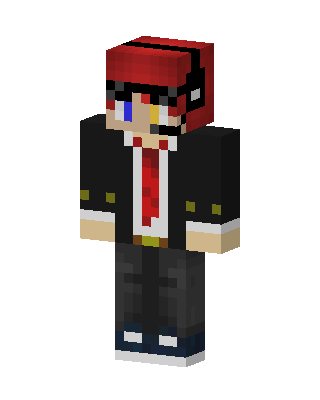 Black Student Boy skin, 3D preview