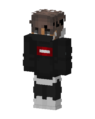 Streetwear Hoodie skin, 3D preview
