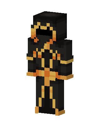 Golden Shadow Mage skin, 3D preview