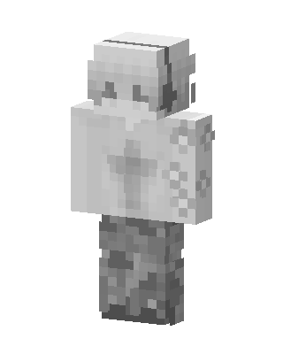 Ghost Hoodie skin, 3D preview