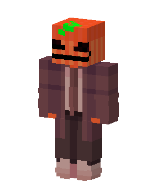 Pumpkin Head Minecraft Halloween skin