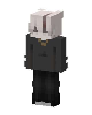 Gray Goth Boy Minecraft skin
