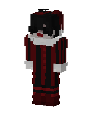 Crimson Jester skin, 3D preview