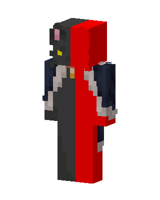 Red Hero Boy skin, 3D preview