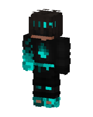 Cyan Shadow Minecraft skin