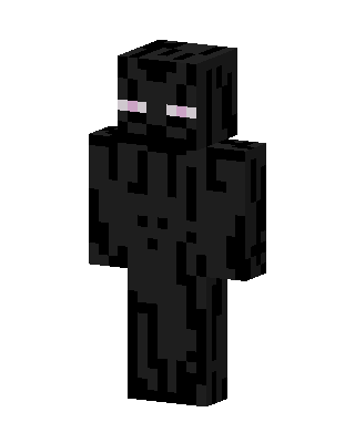 Enderman skin, 3D preview