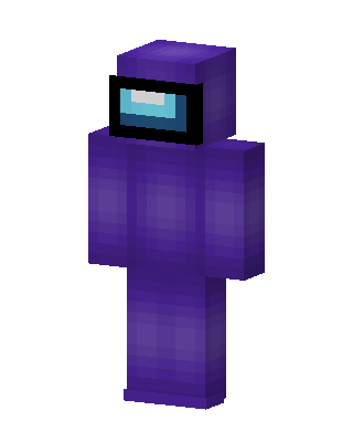 Purple Crewmate Minecraft skin