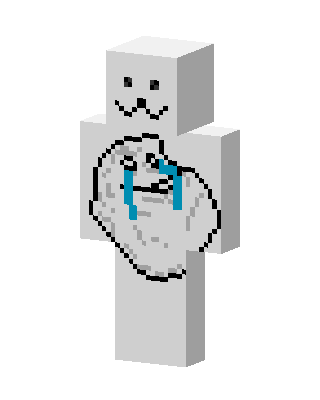 Crying Fist Meme skin, 3D preview