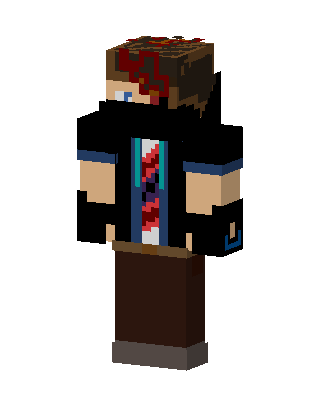 Black Player Boy skin, 3D preview