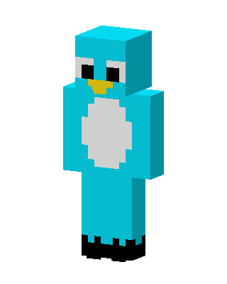 Blue Penguin Minecraft skin