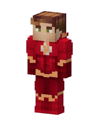 Red Hero Boy Minecraft knight skin