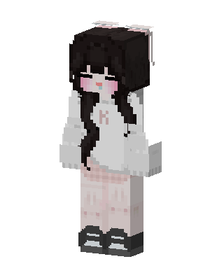 Bunny Hoodie Girl skin, 3D preview