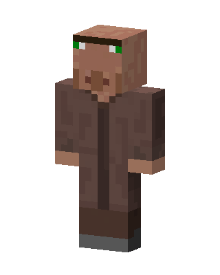 Brown Mob Boy skin, 3D preview