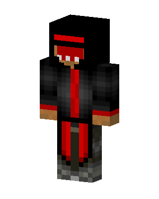 Crimson Hoodie skin, 3D preview