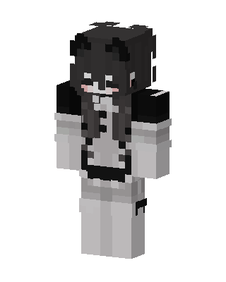 Panda Maid skin, 3D preview