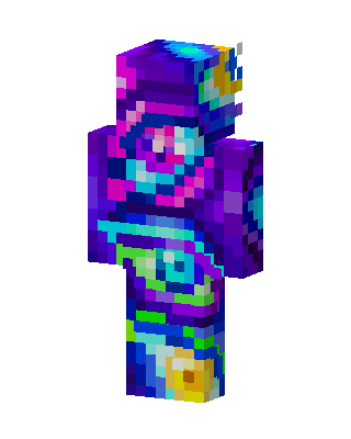Galaxy Glitch skin, 3D preview