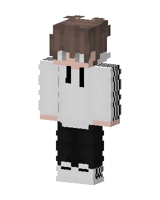 White Player Boy skin, 3D preview