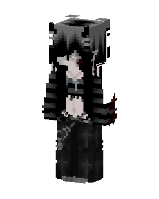 Black Villain Girl Minecraft skin