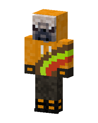 Orange Player Boy Minecraft skin