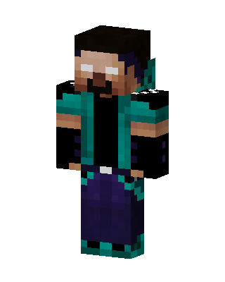 Teal Gamer Boy Minecraft skin