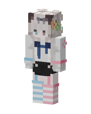 Pastel Cat Girl Minecraft skin
