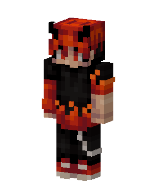 Flame Demon skin, 3D preview
