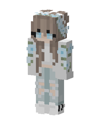 Frosty Flower Girl Minecraft skin