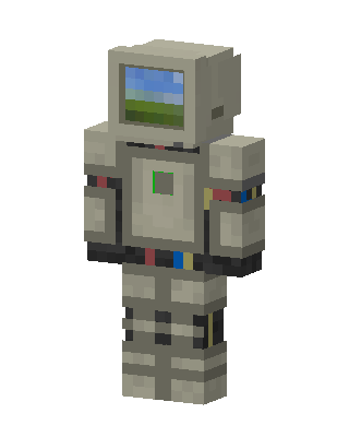 Retro Monitor Astronaut Minecraft skin