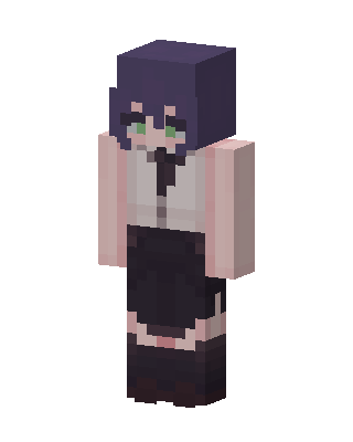 Maid Girl skin, 3D preview