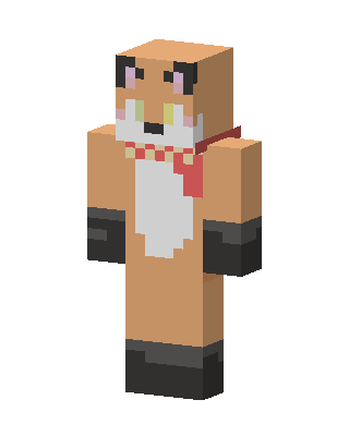 Orange Animal skin, 3D preview