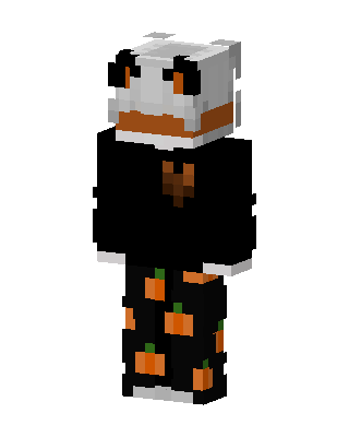 Pumpkin Panda skin, 3D preview