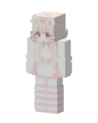 White Anime Girl Minecraft cute skin
