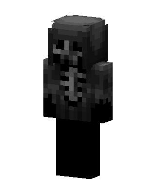 Black Masked Villain Boy skin, 3D preview
