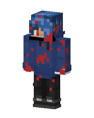 Blue Hero Boy skin, 3D preview