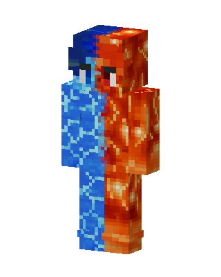 Blue Mob Boy skin, 3D preview
